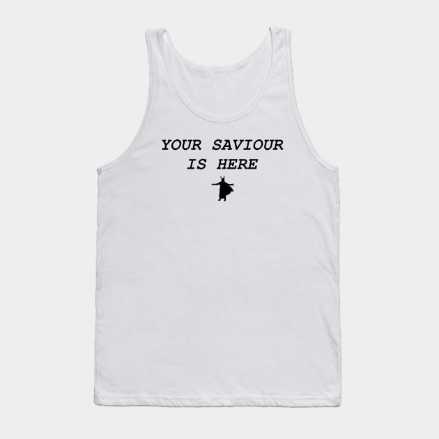 Your Save is Here (Loki) - Black Tank Top by Earl Grey
